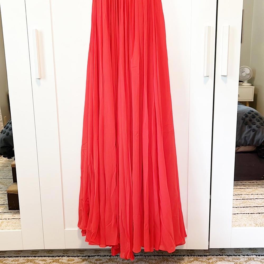 Michael Costello x REVOLVE Carrie Gown in Coral - Picture 3 of 9